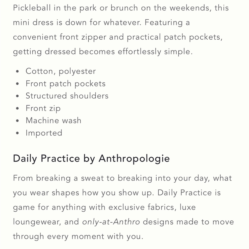 Daily Practice by Anthropologie Meru Mini Dress w/ Pockets Olive Green Medium? - Picture 8 of 8